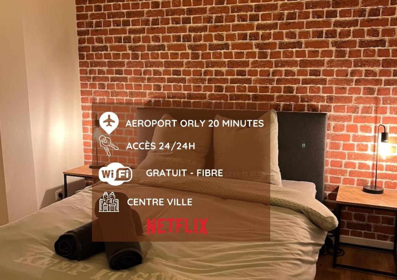Апартаменты Beau T3 Style Industriel N20 Orly Paris Wifi Underground Industry Ла-Виль-дю-Буа Экстерьер фото